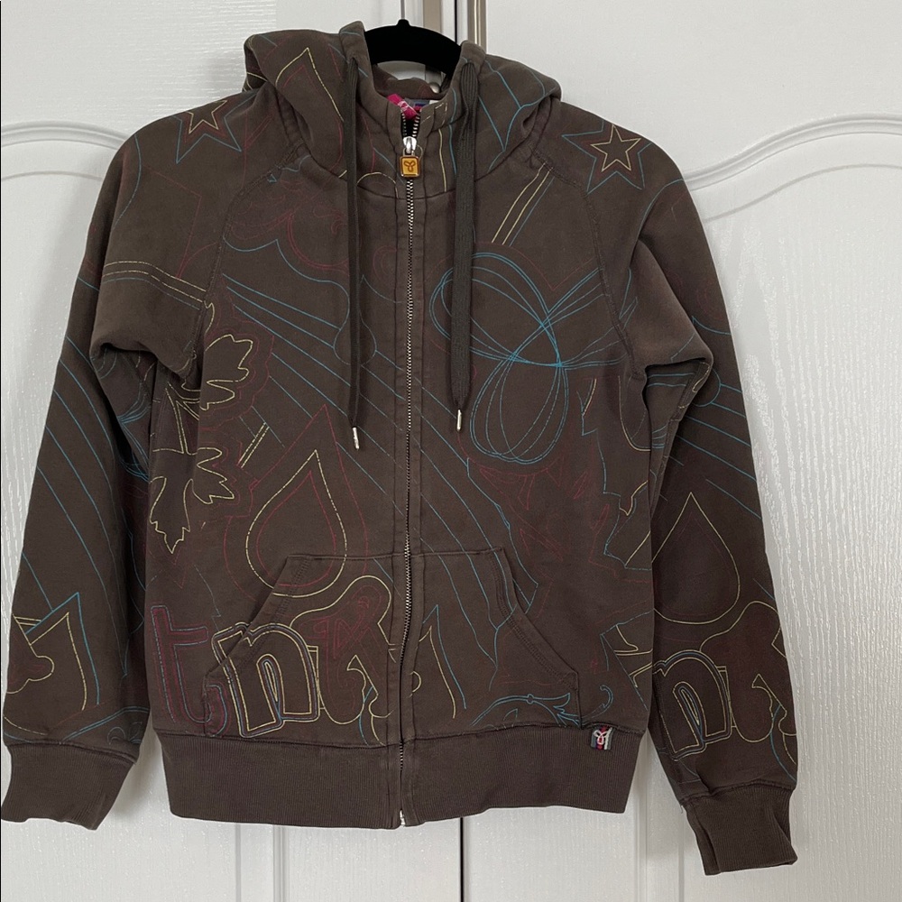 TNA Brown Graphic Hoodie